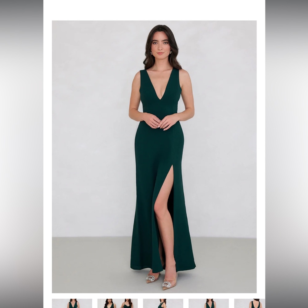 Park & fifth bridesmaid dress Lexington hunter green